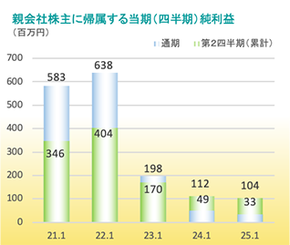 親会社株主に帰属する四半期（当期）純利益