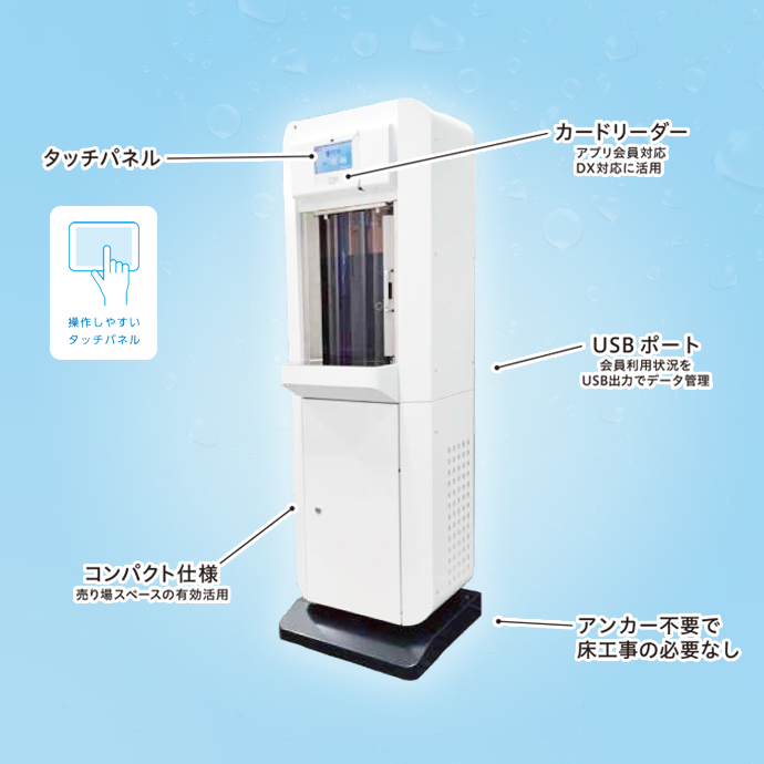 操作しやすいタッチパネル